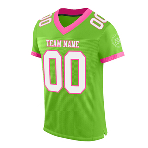 เสื้อเจอร์ซีย์ผ้าตาข่ายระบายอากาศได้ดีผ้าโพลีเอสเตอร์คอวีสีเขียวสำหรับฝึกซ้อมฟุตบอล - Product Image 2