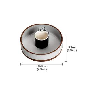 Marble <b>Incense</b> Stick Holder Burner Candle Stand Palo Santo Religious Durable Modern Minimalist Geometric Art Decor - Product Image 2