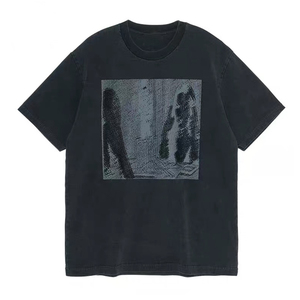Camiseta de algodón personalizada de calidad superior con ajuste cómodo de tacto suave para hombres Impresión de logotipo informal - Product Image 5