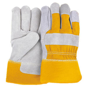 Gants de travail en cuir pour échelleur, en cuir pleine fleur, épaisseur 8 mil, pour la manutention et le rigging, épaisseur 6 mil - Product Image 1