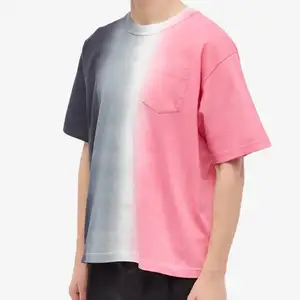 Trending Custom Wholesale High Quality Men Designer Casual Shirt Short Sleeve O Neck Men Tie Dye Printed T Shirt USA Supplier