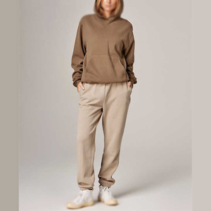 Sudadera con capucha de algodón de gran tamaño de gran oferta para mujer, sudadera con hombros caídos y logotipo personalizado con estampado 3D de Puff para mujer - Product Image 4