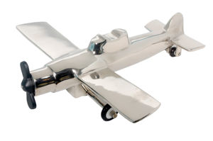 Modèle d'avion à hélice en métal moulé sous pression artisanal 1:100, impression de logo personnalisée, modèle d'avion décoratif, objet de décoration de table - Product Image 4