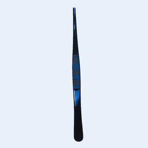 Pinces chirurgicales manuelles en acier inoxydable pour microchirurgie, à dents, pour pansements tissulaires, instruments chirurgicaux de base WORLD SURGICAL - Product Image 1