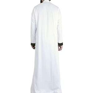 พรีเมี่ยม emirati thobe taupe หรูหรา kandura เสื้อผ้าอาหรับแบบดั้งเดิมที่สง่างามผู้ชาย jubba Soft - Product Image 2