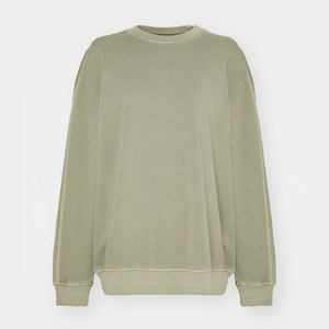 Sudaderas de mujer de primera calidad Sudaderas bordadas de tela de algodón de peso pesado Ropa de invierno de talla grande Diseño sólido OEM ODM - Product Image 2