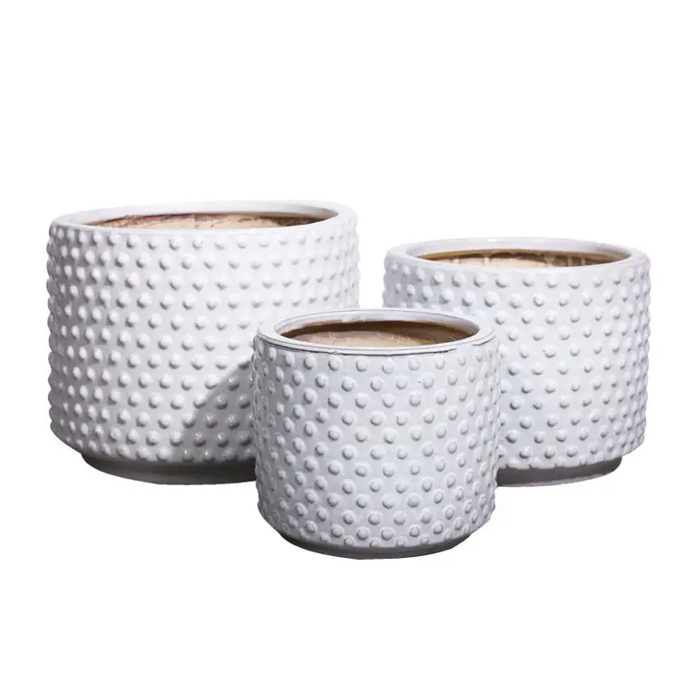 Macetas de cerámica blanca, para plantar, decorar casas de Art Home cerámica nuevo diseño con buen precio