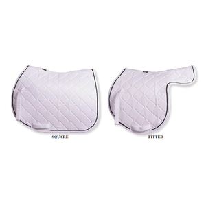 Almohadilla de sillín blanca de doble diseño Cómoda y duradera Espuma suave Acolchada Algodón Poliéster para la comodidad del caballo - Product Image 1