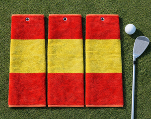 Serviettes de golf de haute qualité au meilleur prix, 100% coton, velours éponge, logo personnalisé, fabricant turc, serviette de sport, textiles d'hôtel - Product Image 1