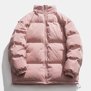 2023 Veste d'hiver à logo personnalisé pour hommes Manteau à capuche surdimensionné de créateur avec col montant et logo Oem brillant rembourré bouffant - Product Image 1