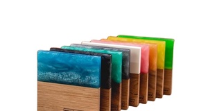 Sous-verres en bois de manguier naturel et pierre de marbre de haute qualité polis et personnalisés Sous-verres en marbre et ardoise tapis en silicone - Product Image 5