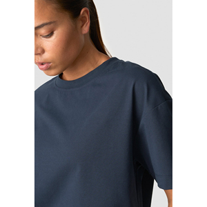 T-shirt court décontracté pour femmes, coton extensible 200 GSM, vêtement quotidien, tee-shirt tendance, OEM personnalisé, marque privée pour femmes - Product Image 5