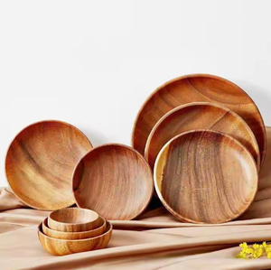 Plateau et assiette en bois écologiques PREMIUM - Légers, élégants, durables, classiques, pour les fêtes VIET FARGIMEX - Product Image 4