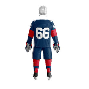 Uniforme de Hockey sobre Hielo de la Mejor Calidad, 100% Poliéster, Transpirable, Absorbente de Humedad, con Logotipo Personalizado, Nombre del Equipo, Servicio OEM, Conjunto de Ropa de Hockey - Product Image 2