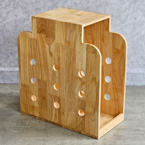 Soporte para PC de Madera de Caucho con Diseño Minimalista KCPU68018 - Product Image 4