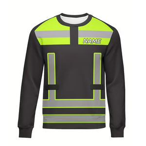 Custom Logo Multi Pocket High Visibility Reflective Sweatshirts Workwear Hi Vis Safety Sweatshirt With LOGO - Product Image 1