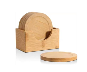 Sous-verre carré en bois massif de haute qualité, écologique, avec diamètre personnalisé, design unique, style classique, provenant du meilleur exportateur d'Inde - Product Image 1