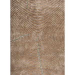 พรมวิสโคสสีเบจน้ำตาลคลาสสิค Azalea ขนาด 9x12 ฟุต ลายแบบนามธรรม สำหรับตกแต่งบ้าน ห้องโถง ทางเดิน ใช้เทคนิคการทอแบบแบน เหมาะสำหรับปูพื้นห้องนั่งเล่น - Product Image 3