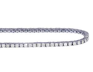 Custom Made Women's Trendy Lab Created 4.5 CT Moissanite Diamond Charm <b>Bracelets</b> Gold Plated Gift <b>for</b> Wedding Engagement - Product Image 2