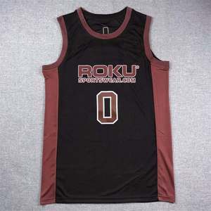 Conjunto de camiseta de baloncesto transpirable personalizado de alta calidad Modelo XS con logotipo impreso precio al por mayor ropa de baloncesto - Product Image 1