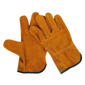 Guantes de Trabajo de Cuero Vacuno de Primera Calidad a Precio Bajo, Guantes de Protección Industrial Resistentes - Product Image 6