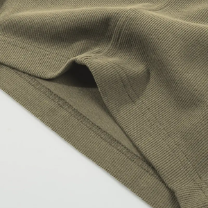 Short cargo d'été décontracté en coton mélangé pour hommes taille moyenne élastique cordon de serrage poches à carreaux anti-rides Service OEM écologique - Product Image 6