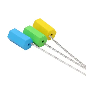 Sellos de cable hexagonales apretados para tirar de 18cm, bridas de aluminio, alambre de acero, contenedor de alambre de acero ajustable, bloqueo de sello de cable