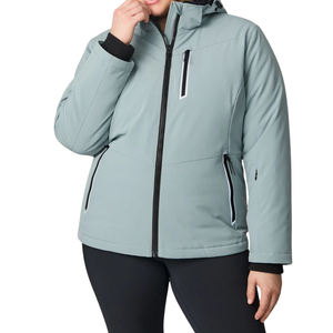 Veste matelassée en softshell grande taille pour femmes, manteau d'hiver chaud et isolé, imperméable, coupe-vent, vêtement d'extérieur léger avec fermeture éclair - Product Image 3
