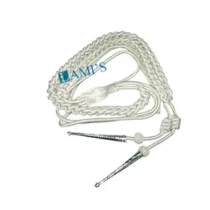 OEM al por mayor de Lingotes de plata Aiguillette ceremonial y cordones personalizados Cordón de Aiguillettes uniforme - Product Image 1