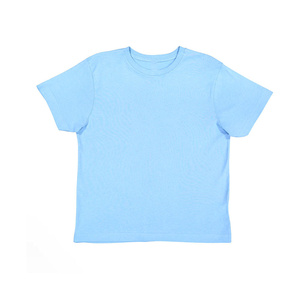 T-shirt pour enfants à col rond en polyester/coton tricoté, essentiel pour l'été, manches courtes, léger, respirant, séchage rapide, écologique - Product Image 3