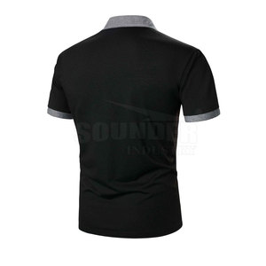Camiseta informal de Polo para hombre de mejor diseño, peso ligero, de talla grande, manga corta, patrón sólido, algodón transpirable, venta a precio barato - Product Image 2