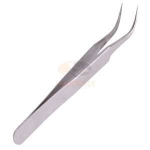 Pinzas para las pestañas, producto en oferta, pinzas de extensión lisas y con agarre de diamante, logotipo personalizado - Product Image 5