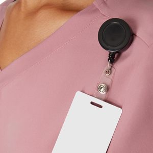 Top Selling Women <b>Scrub</b> Uniform OEM Custom Canvas 100% Cotton Medical Use Needle Detection Custom Logo <b>Scrub</b> <b>Set</b> - Product Image 4