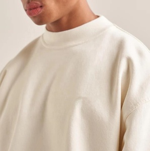 Sudadera personalizable de Algodón 100% con cuello redondo, Jersey de invierno teñido liso con logotipo bordado Digital disponible, envío DDP - Product Image 2