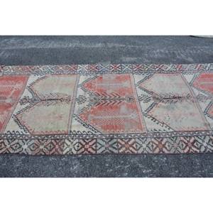 Alibaba Exclusivo Impresionante Vintage Turco Kilim Alfombra Rojo Beige Patchwork Diseño Lana Látex Ecológico Tradicional 4,7X12,7 - Product Image 4