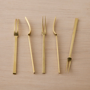 Brass Fork Mirror Polished <b>Top</b> Demanding Handmade Fork Advantage Gold Brass Fork Wholesale Bulk Quantities - Product Image 4