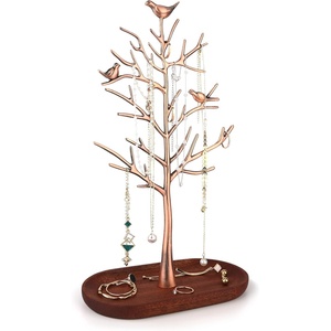 Bạc màu 3 Tier đồ trang sức bông tai hiển thị đứng có sẵn đồ trang sức hiện đại phụ kiện Eyewear Đồng hồ chủ từ Ấn Độ - Product Image 5