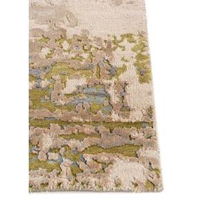 Alfombra Kavi Gris y Negra Anudada a Mano de Lana y Seda de Bambú con Patrón Abstracto para Sala de Estar o Pasillo, Tamaño 9x12 - Esk-439 - Product Image 4