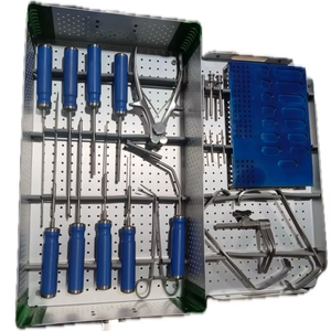 Ensemble d'instruments chirurgicaux vétérinaires orthopédiques manuels en acier inoxydable 2024, Classe I, garantie 1 an, avec étui complet pour implants - Product Image 3