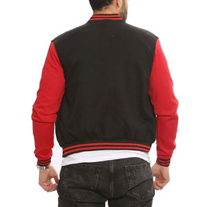 La chaqueta universitaria con botones más vendida, chaqueta de béisbol de manga larga de bombardero rojo para hombre, envío DDP - Product Image 2