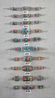 Nouveauté Asthamangal – Bracelets claquant unisexe en cuivre, turquoise et perles, style vintage classique, pour homme et femme