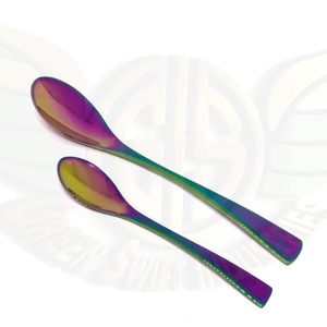 Quenelle Signature Rocher Grande Taille Cuillère En Acier Inoxydable Meilleure Qualité pour Café Thé Approvisionnement En Gros GSI Prix Pas Cher - Product Image 2