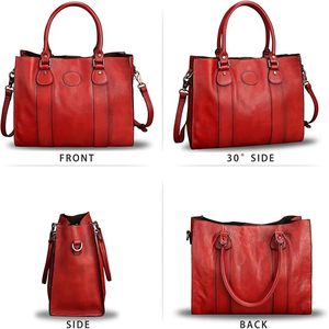 Élégant et élégant en cuir de vachette véritable dames sac fourre-tout femmes OEM sac à main personnalisé pour la vente en gros sac à bandoulière à la mode - Product Image 5