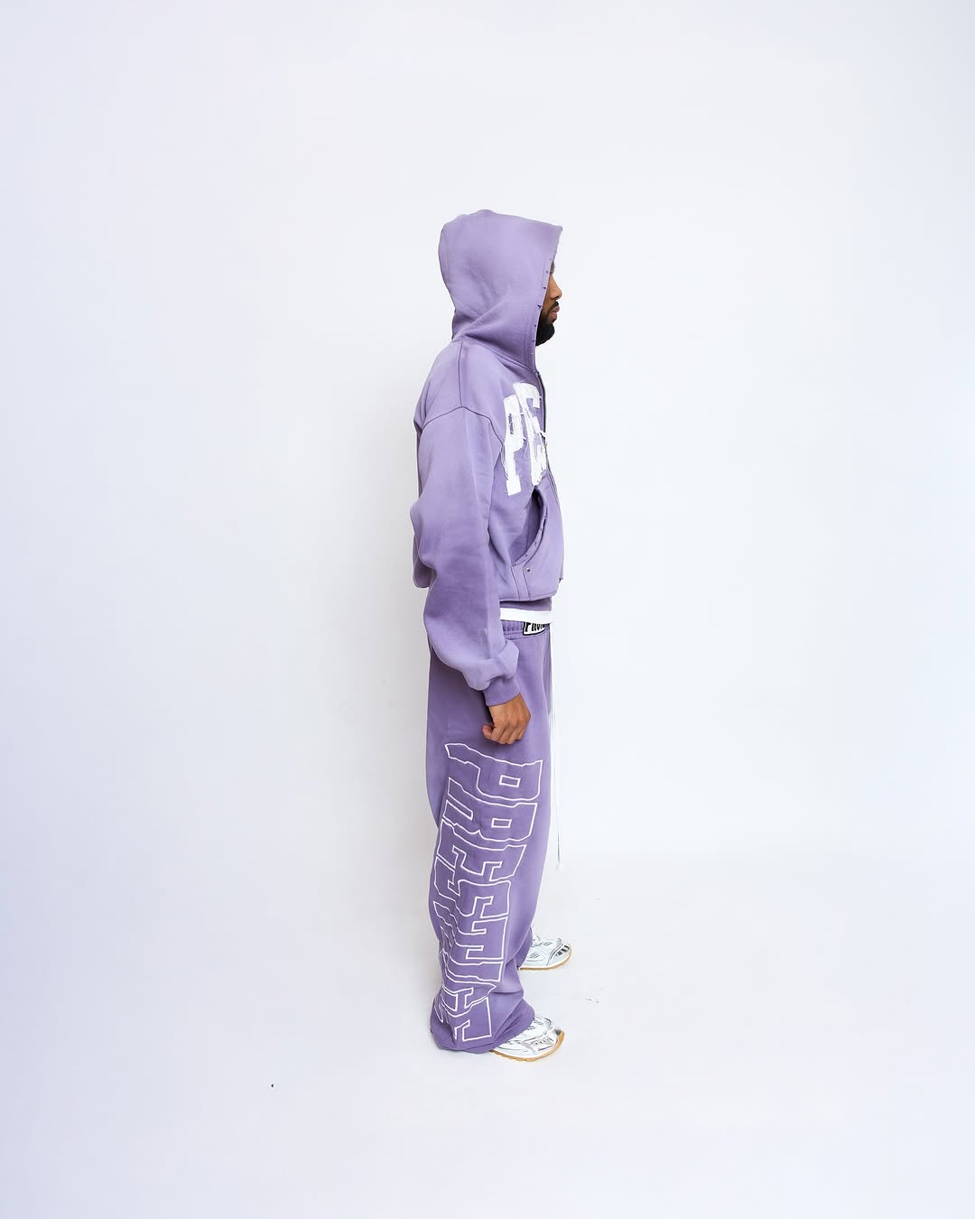 【HOODHOOD】Multi Logo Applique Hood 2色 Customized Cotton Two Piece Applique Patch Embroidered