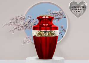 Handcrafted Urn for Human Ashes | Premium <b>Memorial</b> <b>Keepsake</b> | Premium Adult brass Urn <b>Box</b> - Product Image 3