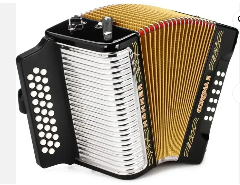 Ưu đãi ban đầu cho hohners 3500fb Corona II 31 nút fbbeb Sol Diatonic accordion túi màu đen dây đeo