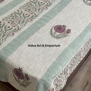 Venta al por mayor Handloom colchas de algodón bloque de mano impreso colchas de lino de algodón - Product Image 3