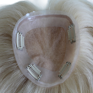 Venta al por mayor 100% tupé de cabello humano para las mujeres atadas a mano cruda vietnamita virgen pelo suave y cómodo - Product Image 4