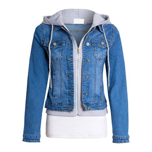 Top Trending Winter Wear Women Hooded <b>Denim</b> <b>Jacket</b> Breathable Windproof Custom High Quality Woven 100% Polyester Filling New - Product Image 3