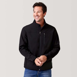 Chaqueta Softshell para hombre con bolsillos con cremallera: resistente al viento y repelente al agua, perfecta para senderismo, correr y actividades al aire libre - Product Image 1